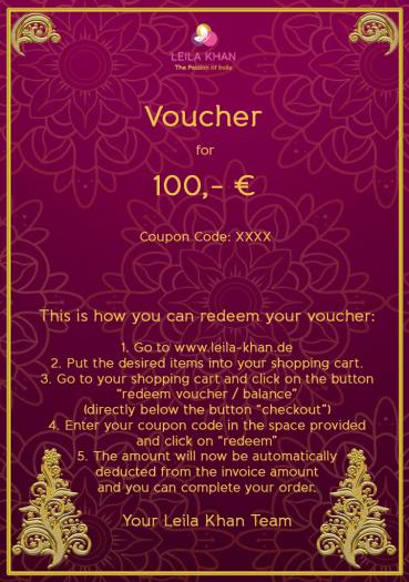 Voucher of 100 €